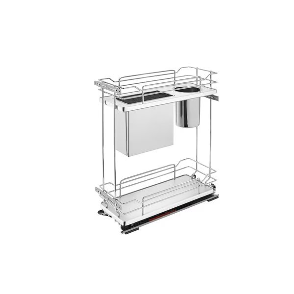 Rev-A-Shelf TwoTier Knife Block Pull Out Organizers wSoft Close, Rev-A-Shelf, Mfr#: 5322KB-BCSC-8-GR
